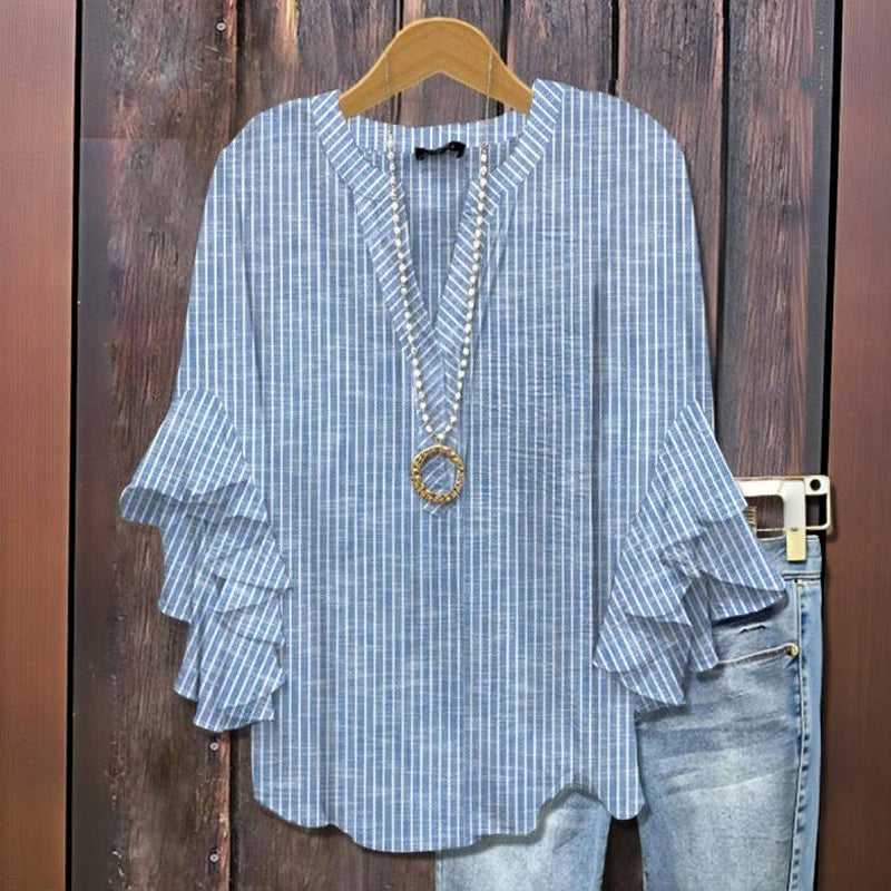 Joanna / Casual Striped Blouse