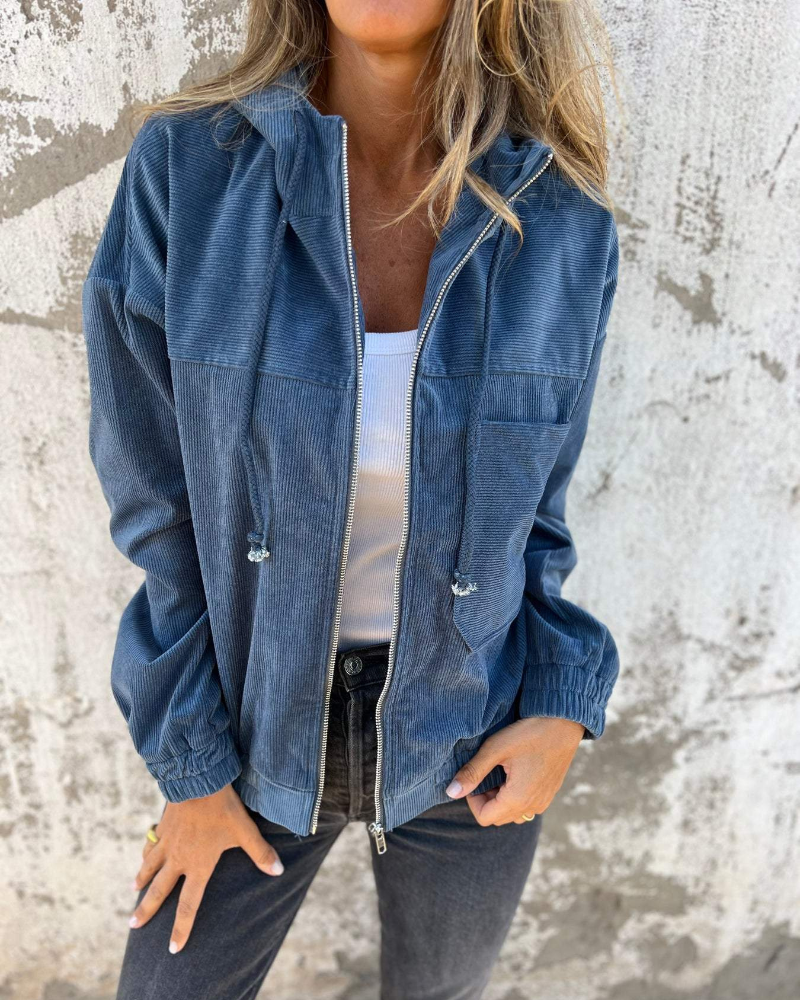Sophie™ | Corduroy Hoodie Jacket