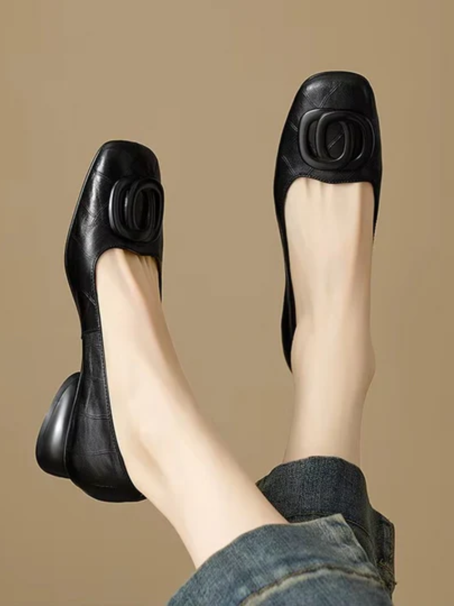 Opium Leather Flats.