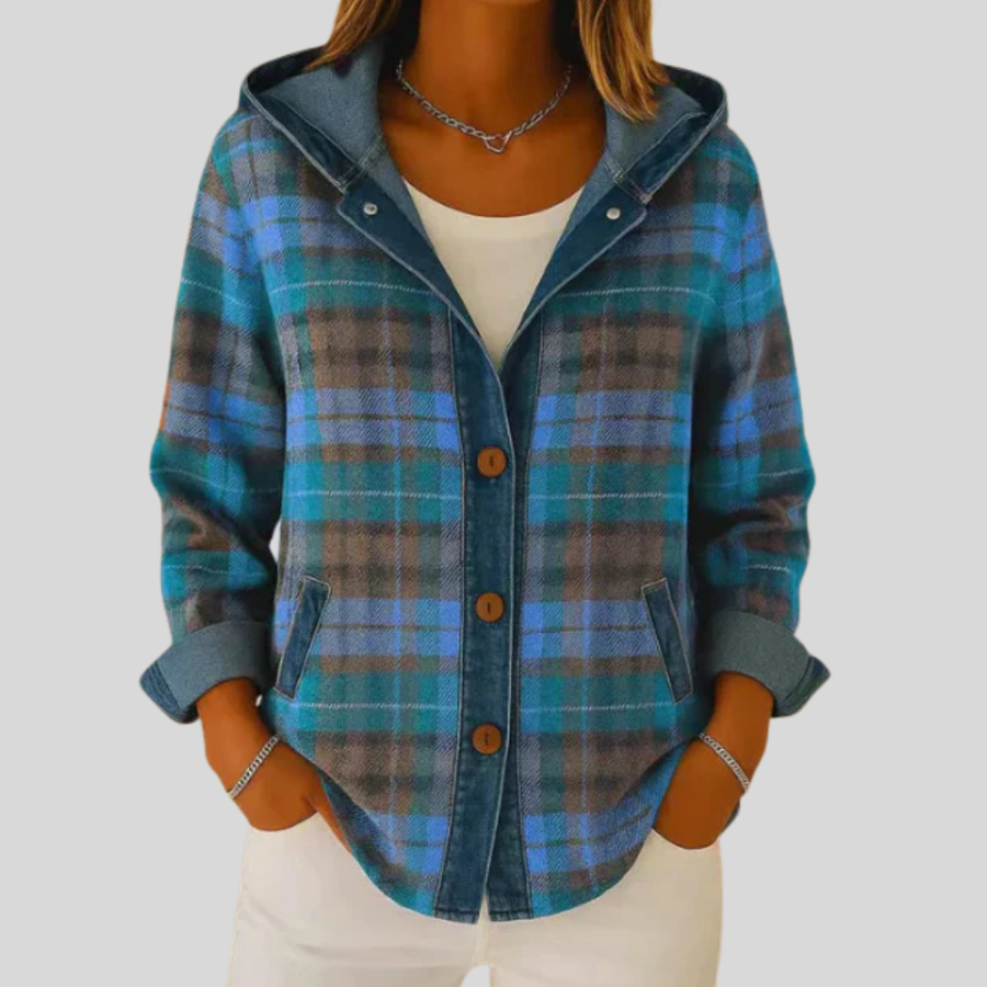 Kestrel | Hooded Plaid Shacket