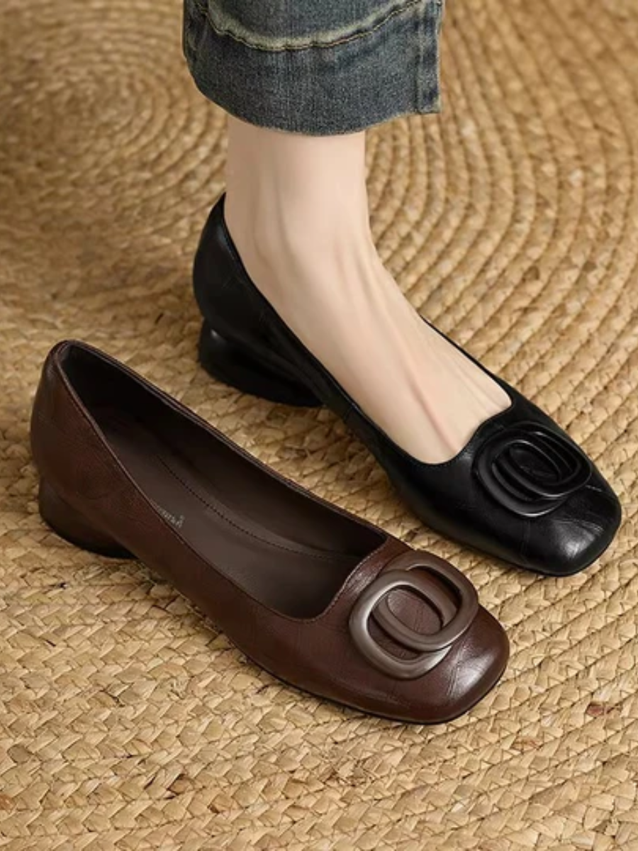 Opium Leather Flats.