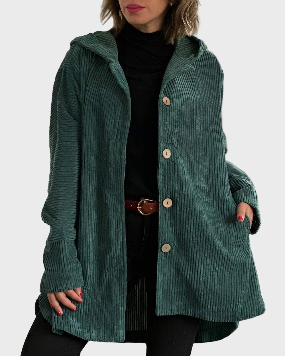 Indie | Corduroy Hooded Jacket