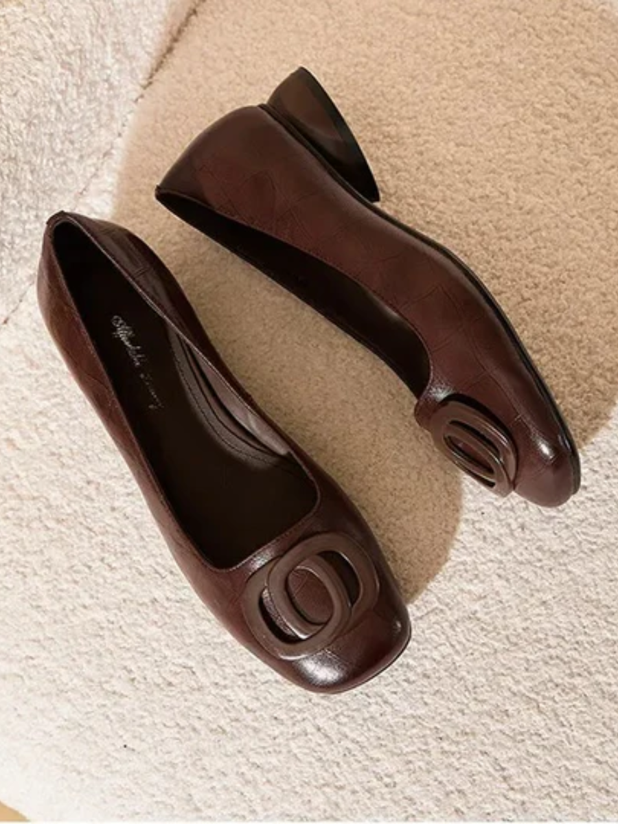 Opium Leather Flats.