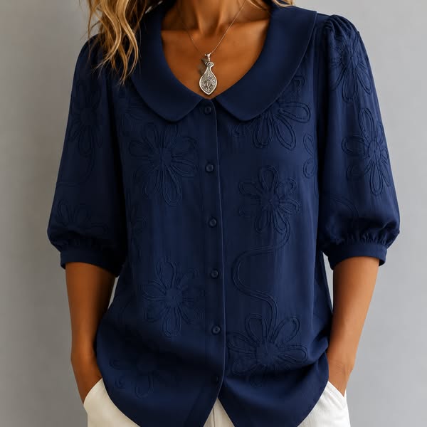 Fiora™ │ Elegant Floral Blouse