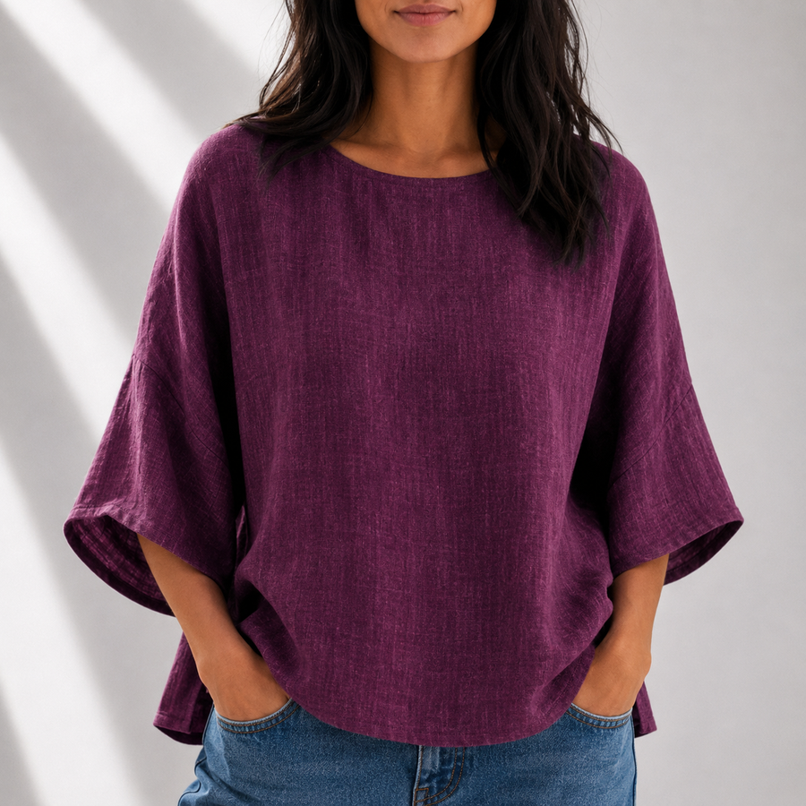Emery Cotton Linen Blouse