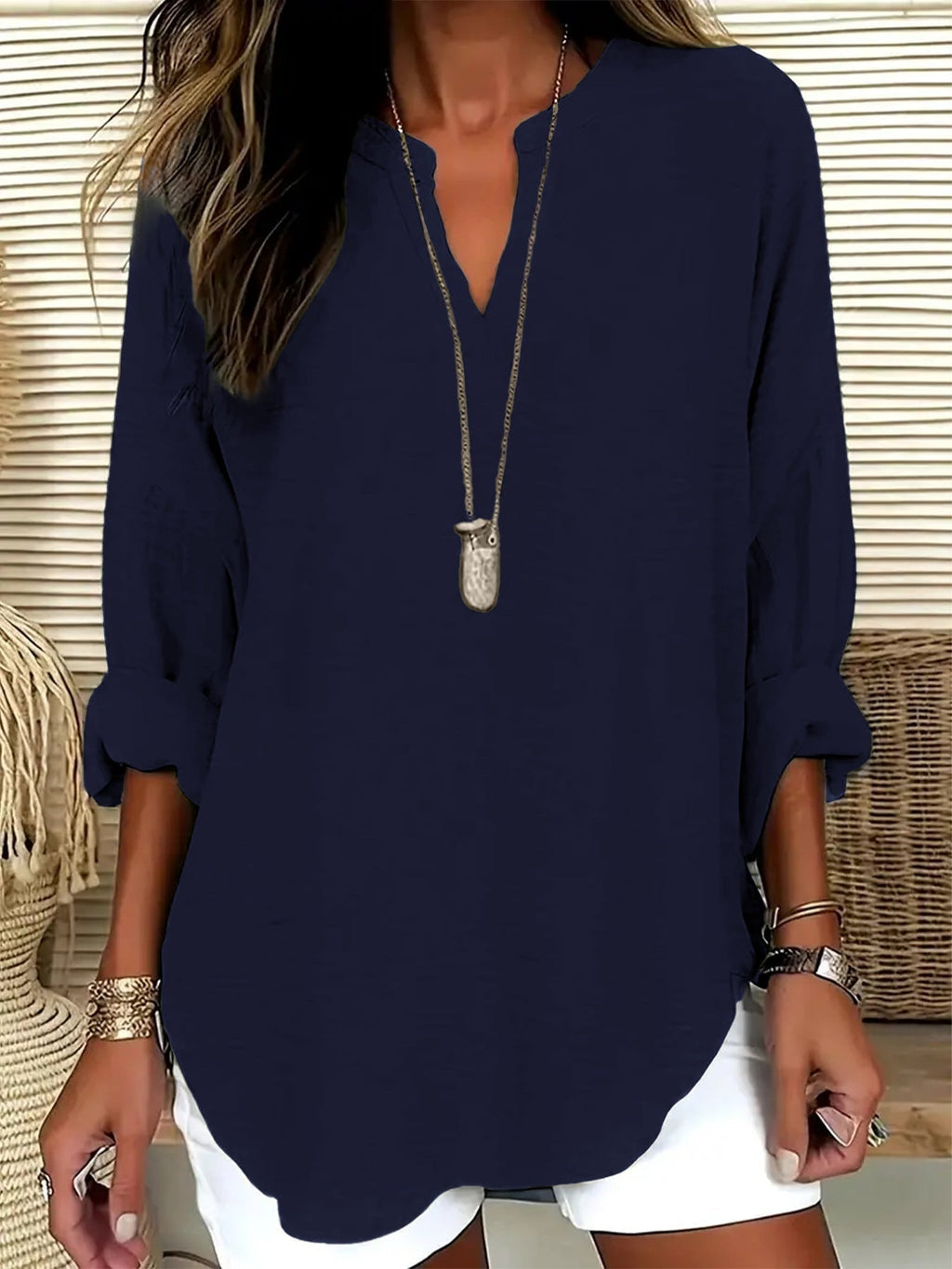 ÉLARA LINEN BLOUSE