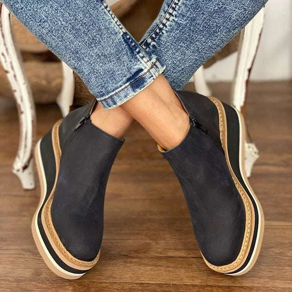 Jeanne | Women's Waterproof Ankle Boots with Side Zipper