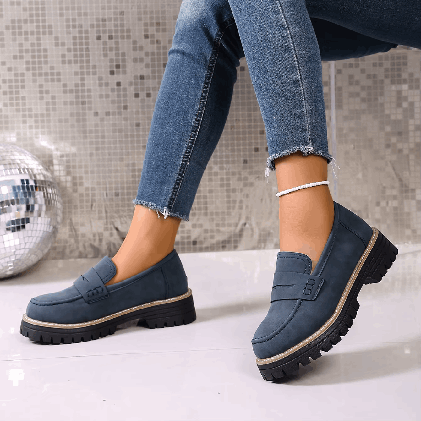 Elsa | College-Style Platform Loafers