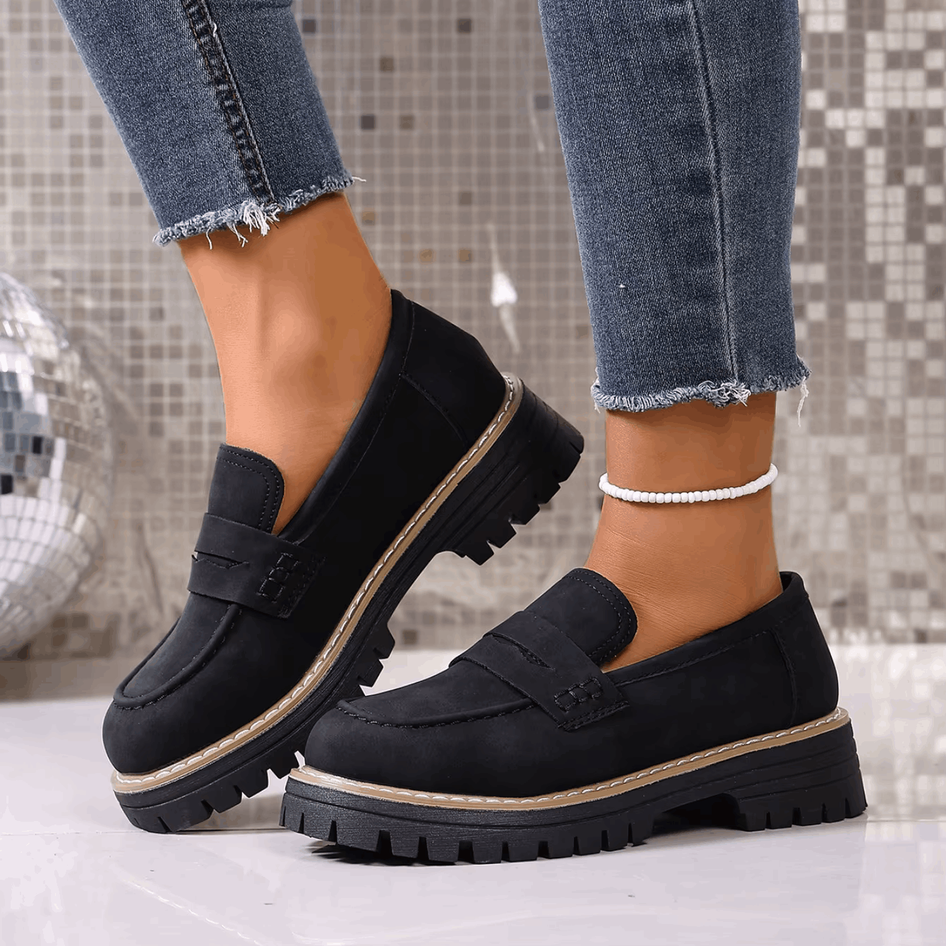 Elsa | College-Style Platform Loafers