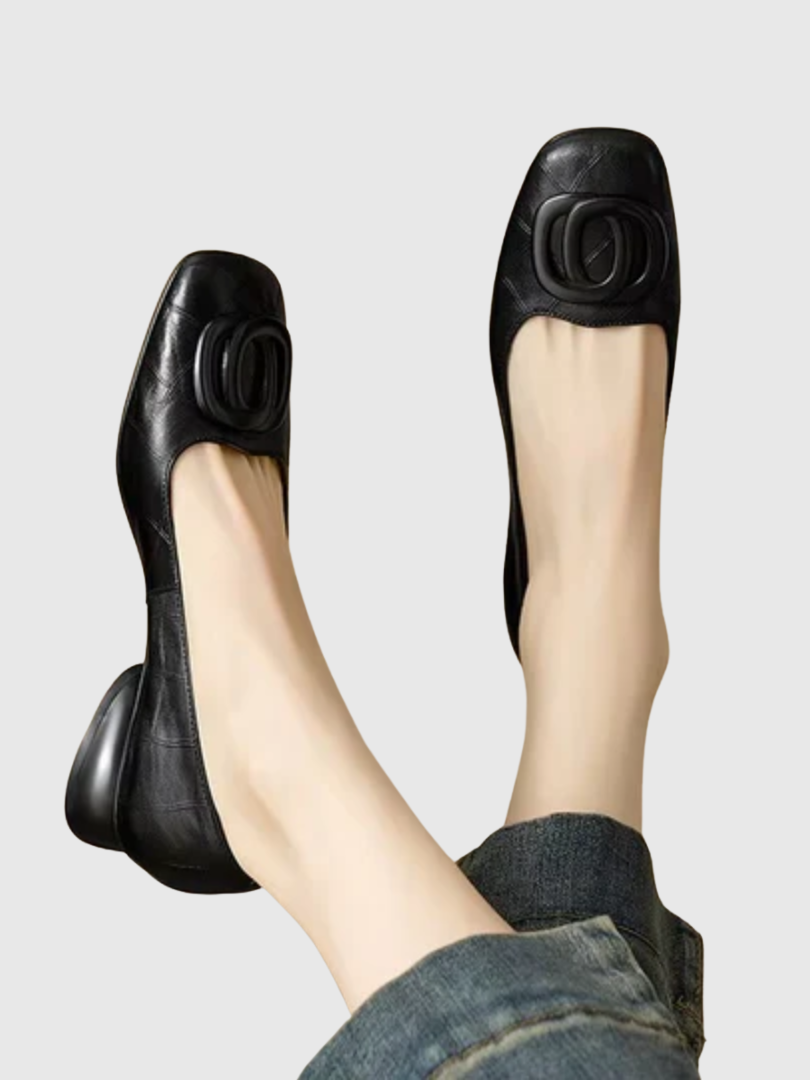 Opium Leather Flats.