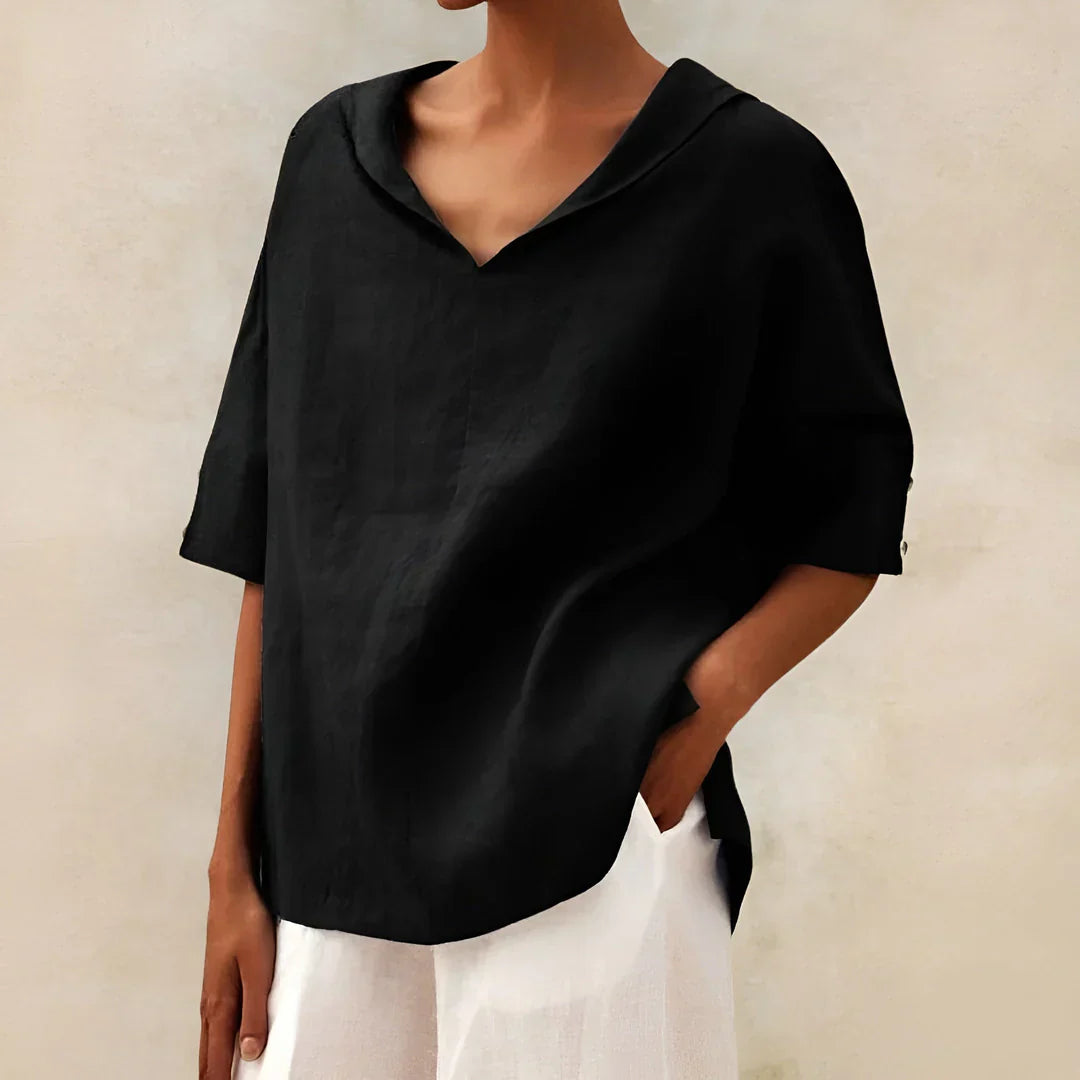 ALEXA - LINEN BLOUSE