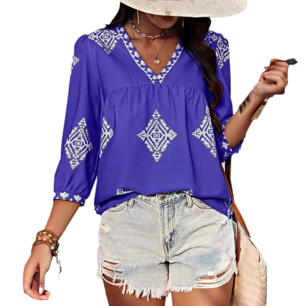 ALMA – BOHEMIAN COTTON BLOUSE