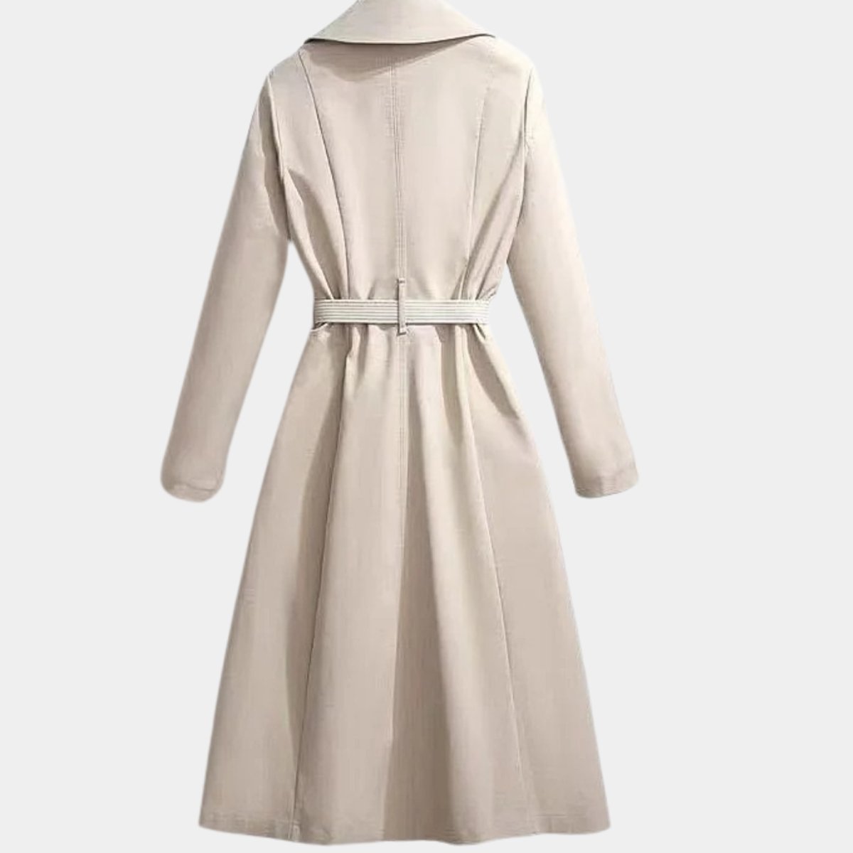 Evelyn | Women's Belted Classic Midi Trench Coat