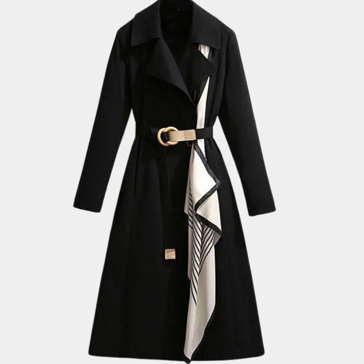 Evelyn | Women's Belted Classic Midi Trench Coat