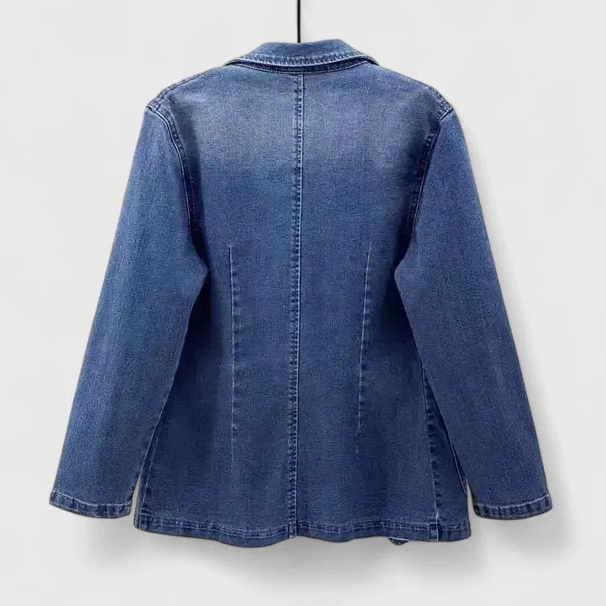 Grace | Women's Casual Denim Blazer Jacket Single-Button Open Front
