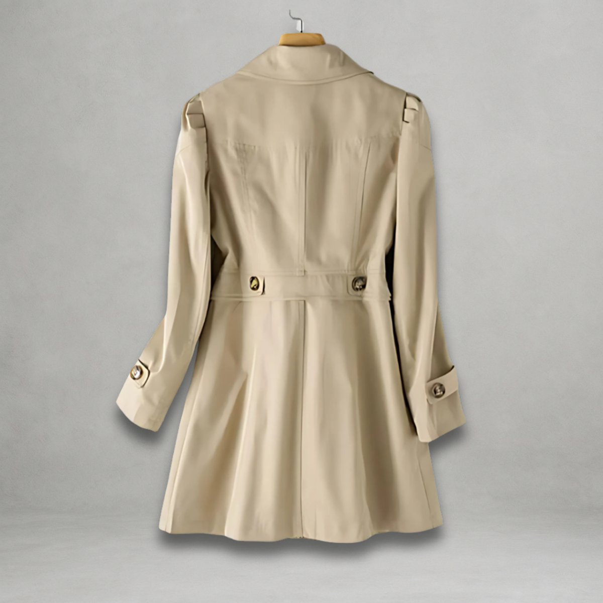 Scarlett | Women's Classic Single-Breasted Trench Coat Notch Lapel