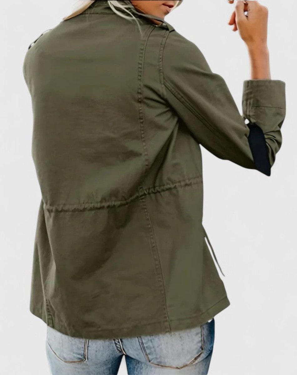 Luna | Women's Coat Lightweight Utility Jacket Drawstring Waist