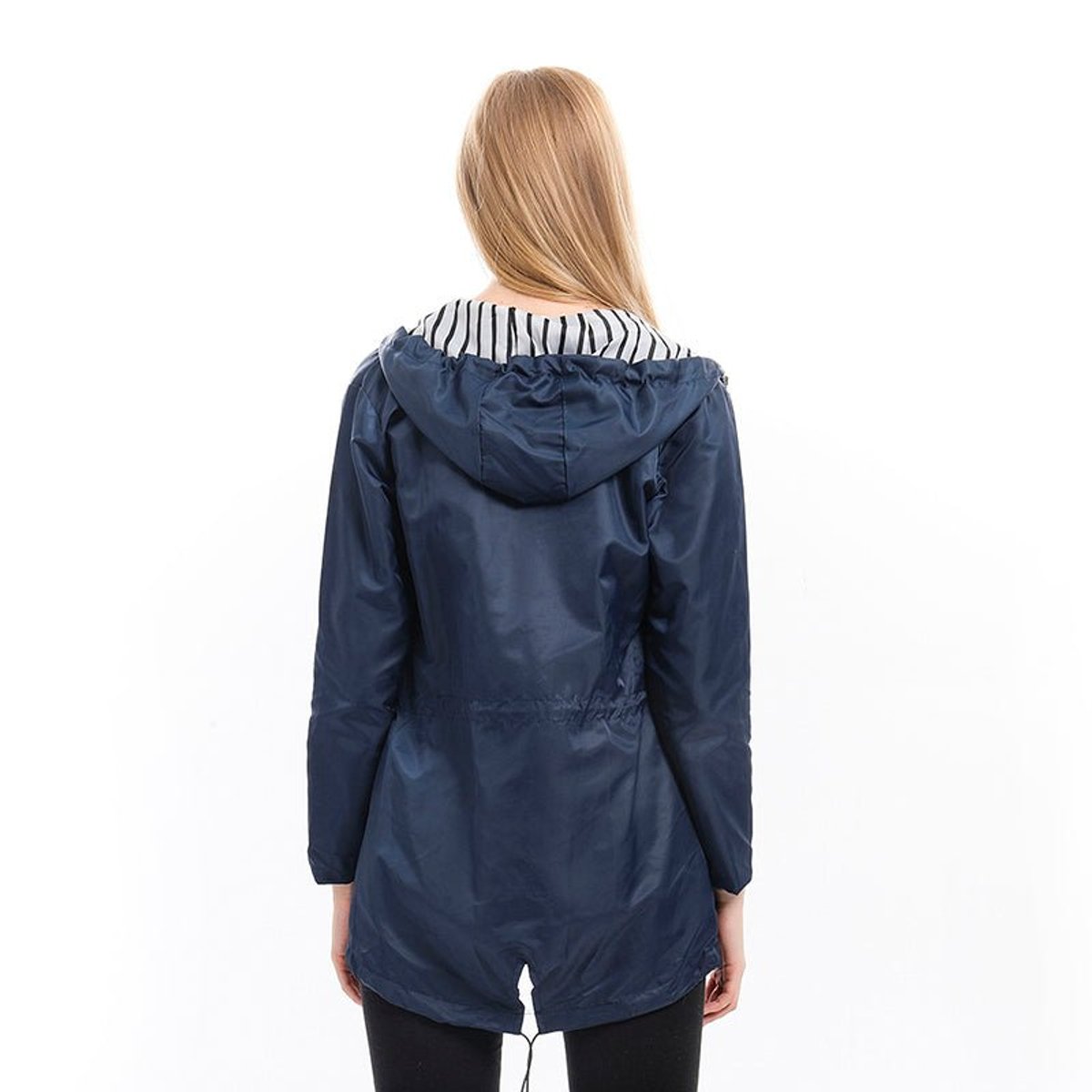 Victoria | Women's Hooded Drawstring Waterproof Rain Coat