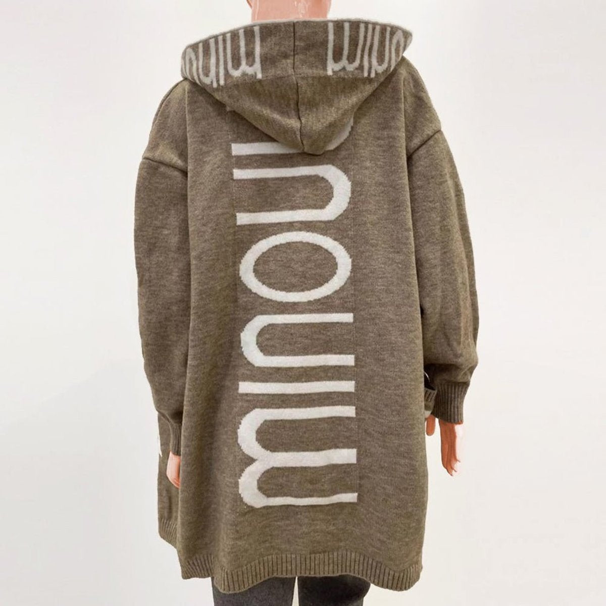 Eleanor | Women's Hooded Open-Front Knit Cardigan Sweater Jacket