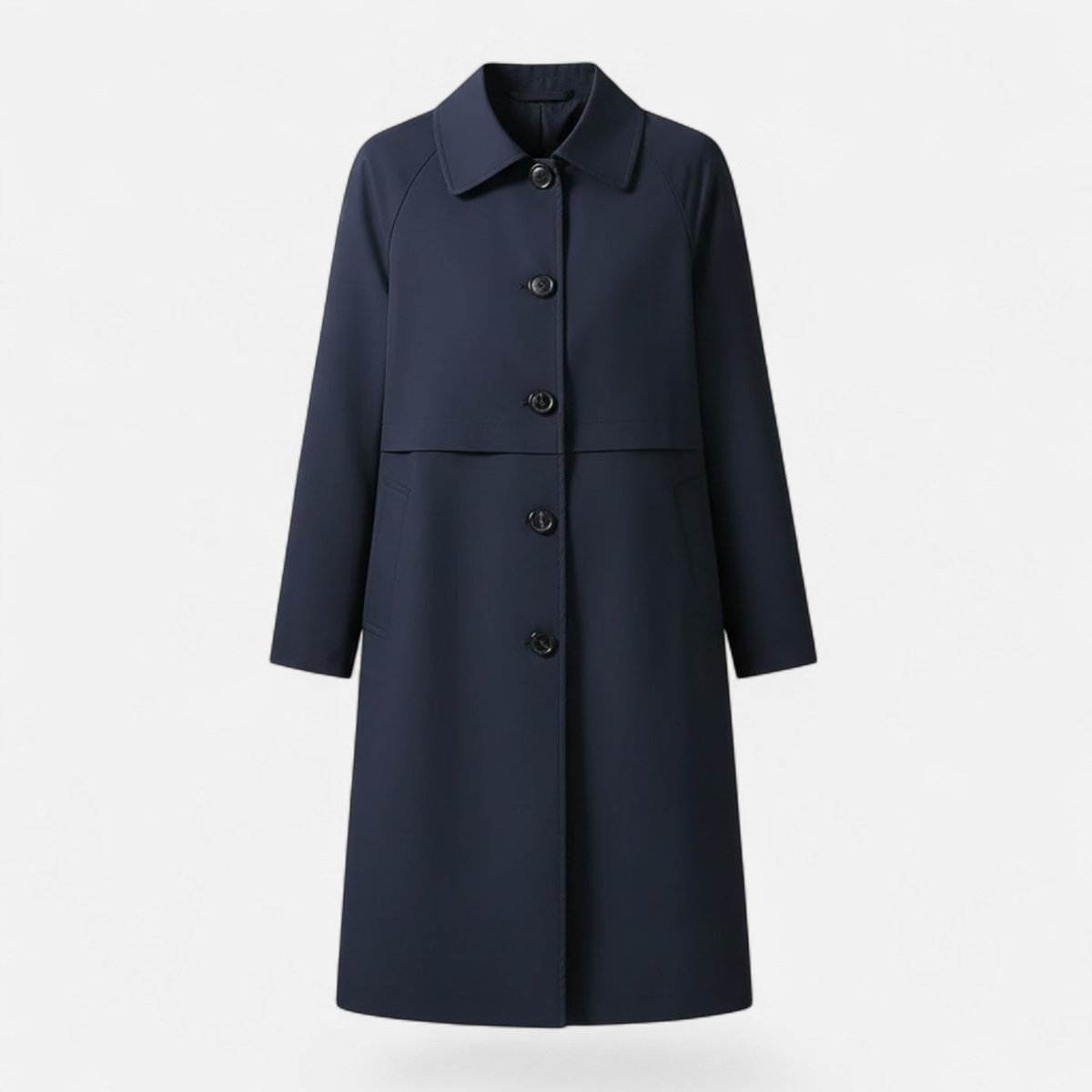 Mia | Women's Mid-Length Wool-Blend Double-Breasted Trench Coat