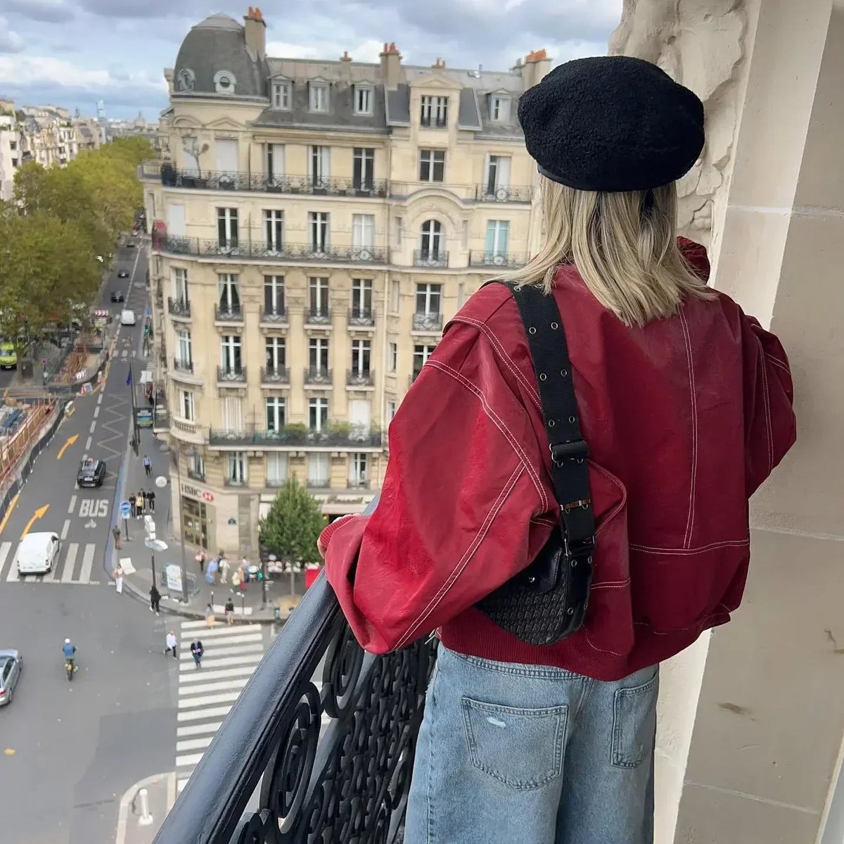Camila | Women's Oversized Quilted Jacket Contrast Stitch Bomber