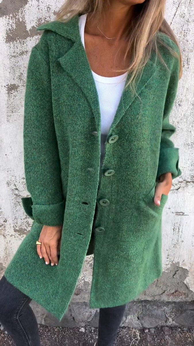 Harper | Women's Relaxed-Fit Long Button-Front Lapel Coat