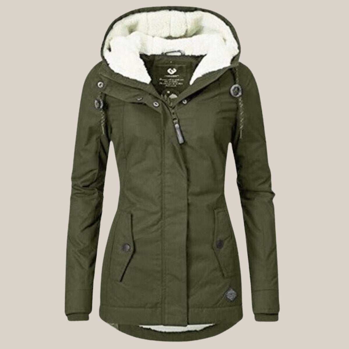Harper | Women's Sherpa-Lined Hooded Quilted Jacket Fleece Winter Coat